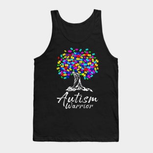 Autism Warrior Gift For Autism Awareness Tank Top